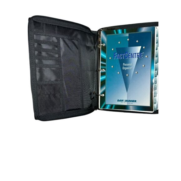 Day Runner Fact Centre Personal Organizer 3-Ring Binder With Zippered Cover - Picture 6 of 11